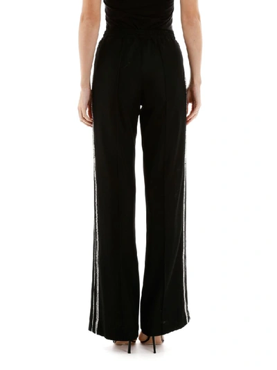 Shop Area Crystal-embellished Trousers In Black (black)