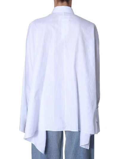 Shop Maison Margiela Oversize Fit Shirt In Bianco