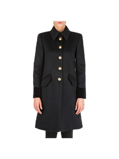 Shop Alberta Ferretti Military Coats In Nero