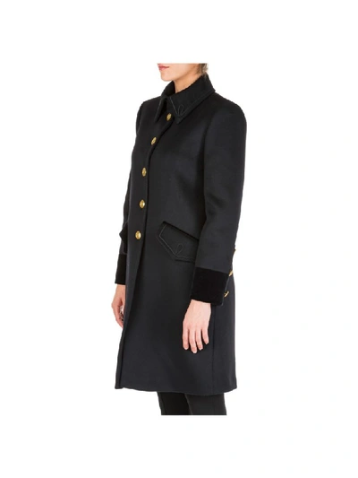 Shop Alberta Ferretti Military Coats In Nero