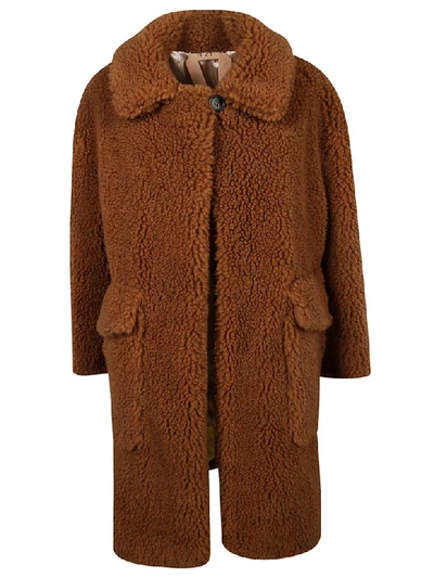 Shop N°21 Oversized Coat In Brown