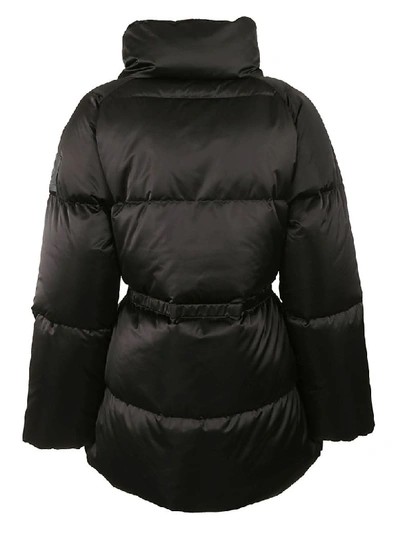 Shop Tory Burch Puffer Coat In Black/mountain Paisley