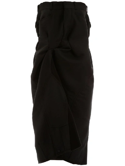 Shop Maison Margiela Bustier Dress In Black (black)