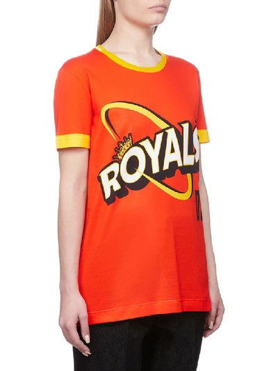 Shop Dolce & Gabbana Royals T-shirt In Rosso Multicolor