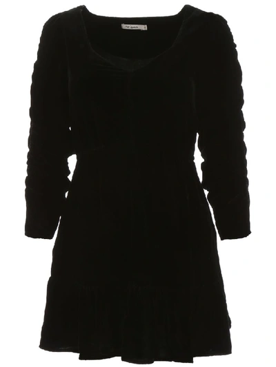 Shop Mes Demoiselles Magenta Mini Dress In Black (black)