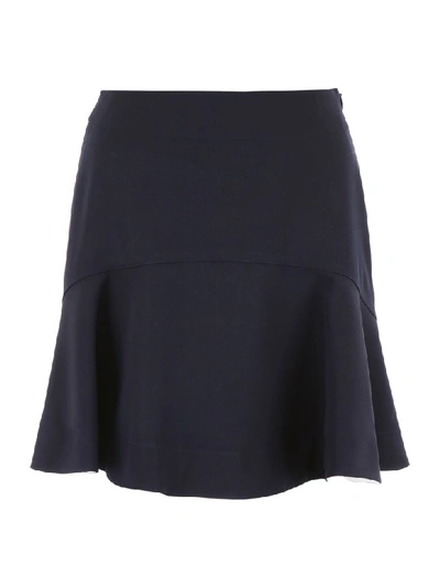 Shop Calvin Klein Mini Skirt In Navy (blue)