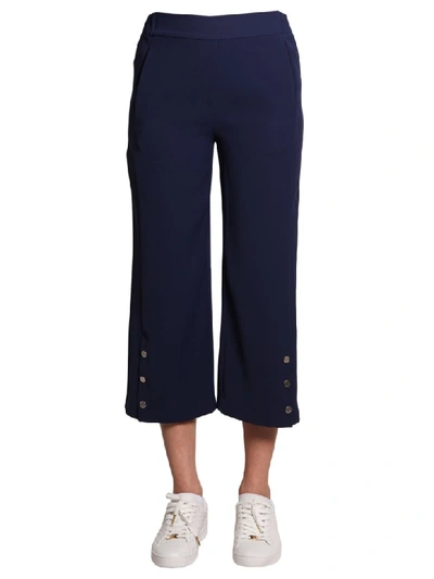 Shop Michael Michael Kors Brief Trousers In Blu