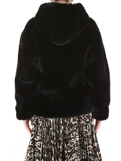 Shop Ava Adore Faux Fur Coat In Nero (black)