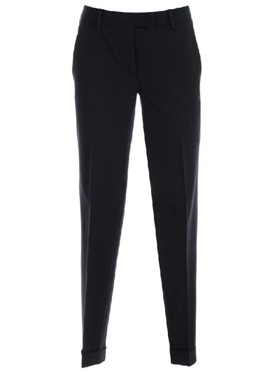 Shop Alberto Biani Pants Gabardine W/lapel In Blu