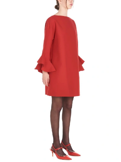 Shop Valentino Dress In Red