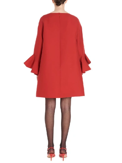 Shop Valentino Dress In Red