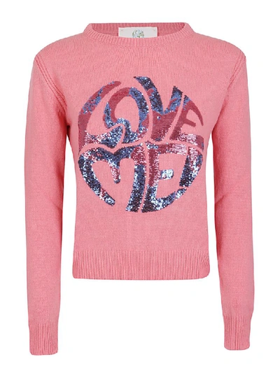 Shop Alberta Ferretti Love Me Top In Fuxia