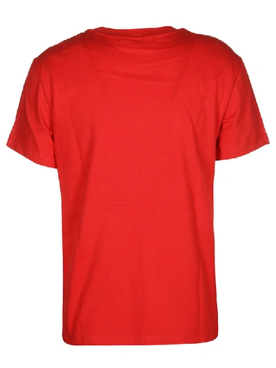 Shop Msgm Print T-shirt In Red