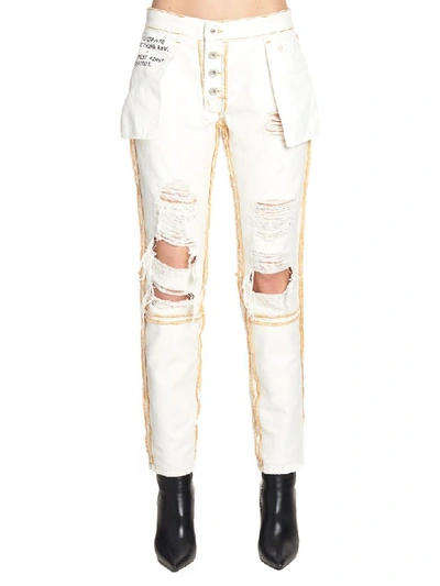 Shop Ben Taverniti Unravel Project Jeans In White