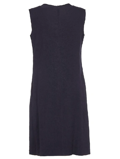 Shop Aspesi Sleeveless Dress In Blue