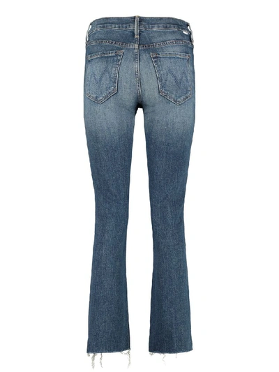 Shop Mother The Rascal Frayed Slim Fit Jeans In Denim