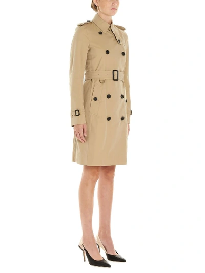 Shop Burberry Kensington Trench In Beige