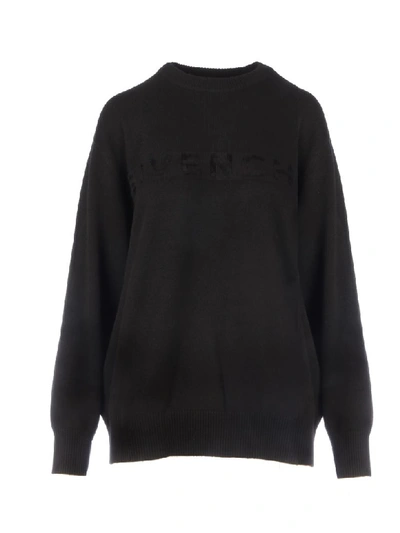 Shop Givenchy Logo Long Sleeves In Black