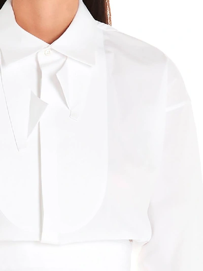 Shop Dsquared2 Peplum Tuxedo Shirt In White