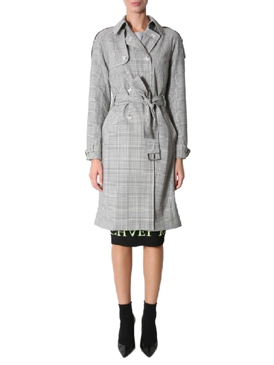 Shop Michael Michael Kors Stretch Wool Trench In Grigio