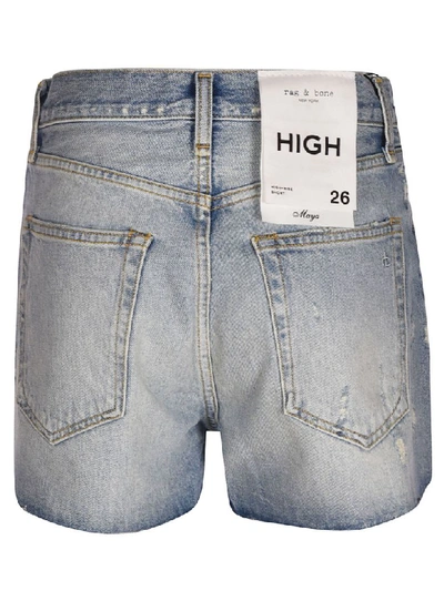 Shop Rag & Bone High Rise Shorts In Denim