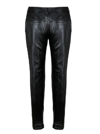 Shop Saint Laurent Trousers In Black