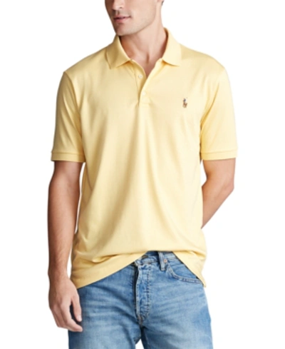 Shop Polo Ralph Lauren Men's Classic-fit Soft Cotton Polo In Empire Yellow