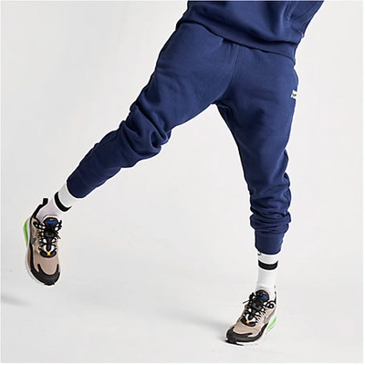 Shop Nike Men's Sportswear Emblem Club Fleece Jogger Pants In Blue