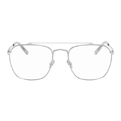 Shop Maison Margiela Silver Mykita Edition Mmcraft006 Glasses In Shinysilver