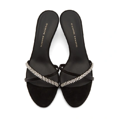 Shop Giuseppe Zanotti Black Miria Sandals