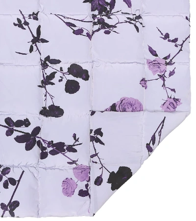 Shop Dries Van Noten Floral Padded Scarf In Purple