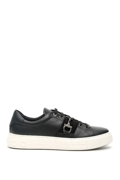 Shop Ferragamo Sultan Sneakers In Nero (black)