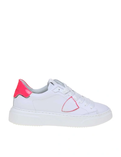 Shop Philippe Model Sneakers Temple Leather