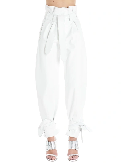 Shop Attico Pants In White