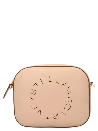Shop Stella Mccartney Stella Logo Bag In Beige