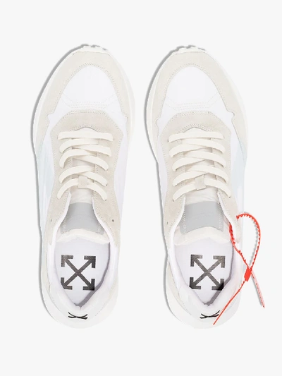Shop Off-white Mens White Zip Tie Arrow Low Top Sneakers