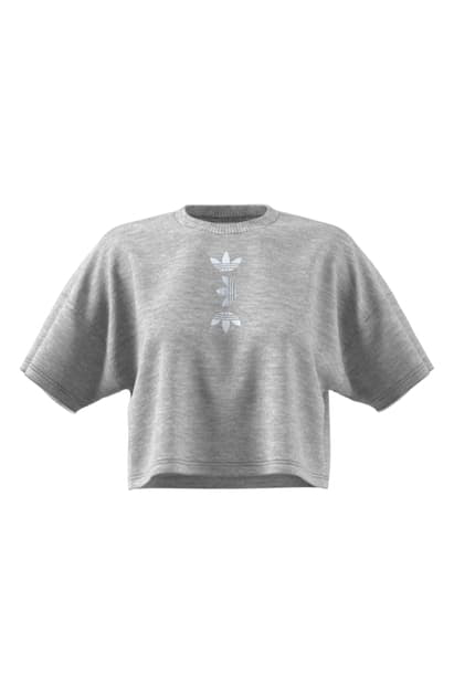 ADIDAS LARGE LOGO CROP TEE ADIDAS LARGE LOGO CROP TEE