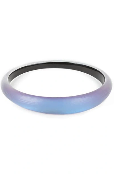 Shop Alexis Bittar Medium Tapered Lucite Bangle Bracelet In Iridescent Iris