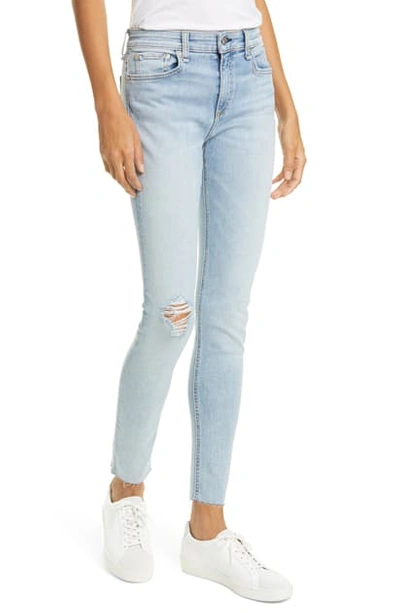 Shop Rag & Bone Cate Ripped Skinny Jeans In Night Blue