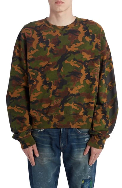 Shop Off-white Camouflage Sweatshirt In Black