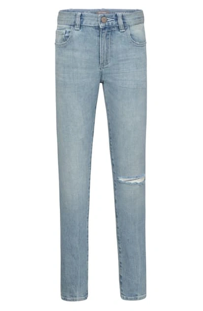 Shop Dl 1961 Distressed Stretch Skinny Jeans In Whirlwind