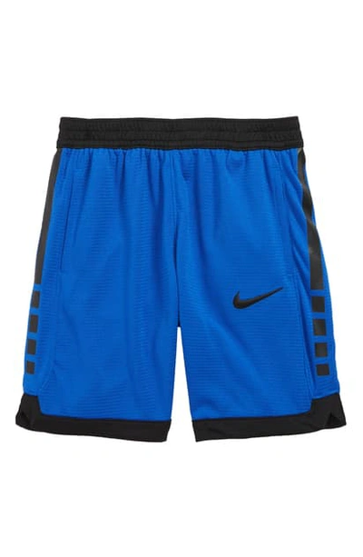 Shop Nike Dry Elite Stripe Athletic Shorts In Game Royal