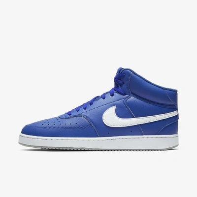 Shop Nike Court Vision Mid Men's Shoe In Blue
