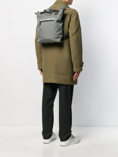 Shop Ally Capellino Mini Hoy Backpack In Grey