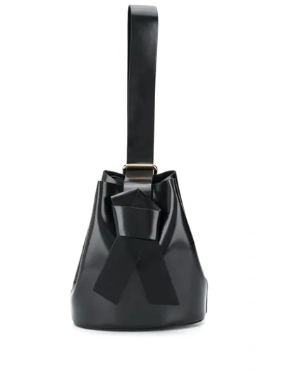 Shop Acne Studios Musubi Bucket Bag In Black