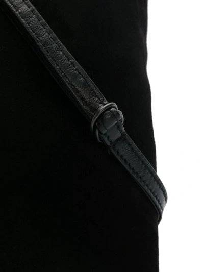 Shop Ann Demeulemeester Button-up Messenger Bag In Black