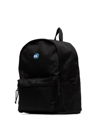 Shop Ader Error Zipped Logo Backpack In Black