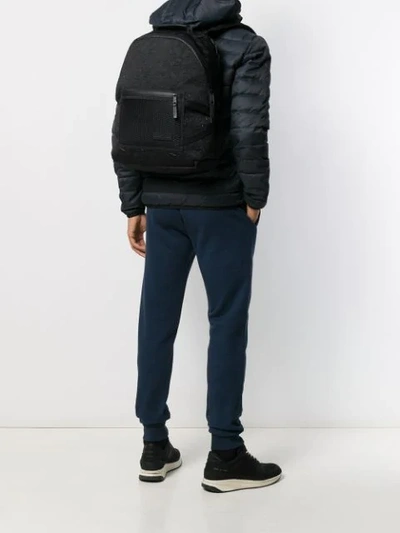 Shop Eastpak Embossed Camouflage Backpack In Black