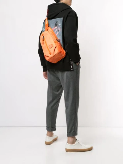 Shop Makavelic X Carrots Cocoon Sling Bag In Orange