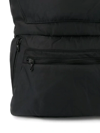 Shop Julius Buckle-detail Zipped Backpack In Black